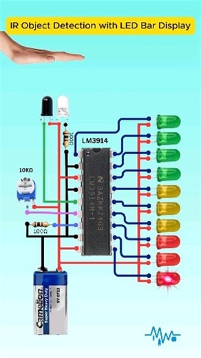 Electrical_44 on Instagram: "Infrared Object Distance Meter with LED Bar Graph . . . . . #shivam_electris #reels #viralreels #electric #electronics #electrical #electrician #project #schoolproject #wiring #shortsfeed #shorts #simplecircuit #instagram #electronic #viral #viralpost #viralvideos #viralvideos #video #diy #trending #trendingreels #explorepage #electric_design_11 #electrical_44 #followers"