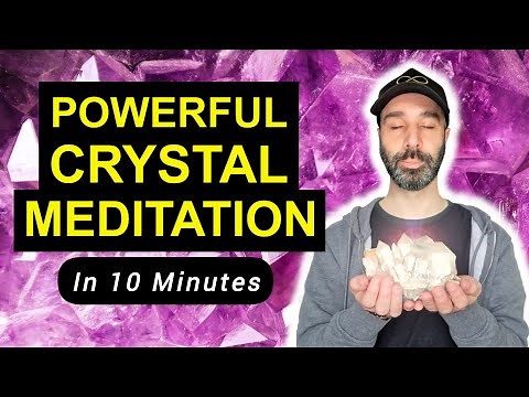CONNECT With Your CRYSTALS Meditation 💎 (In 10 Minutes!) Guided Meditation, Crystal Healing