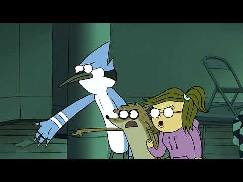 Regular Show - Mordecai, Rigby And Eileen Vs The Ghosts In Dancing