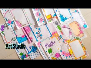 20 beautiful border designs for projects handmade| simple border designs| notebook border designs