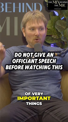 Do Not Give an Officiant Speech Before Watching This