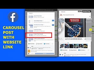 How to create Facebook carousel post with website link - 2022 | Facebook Marketing