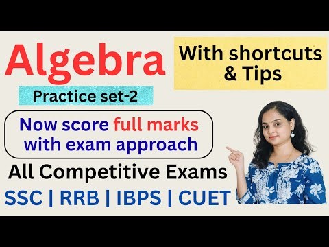 Algebra Shortcuts Tips & Tricks Quantitative Aptitude Competitive exams SSC IBPS RRB CUET