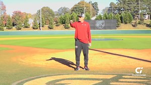 Pitching Coach Sean Kenny of @GeorgiaBaseball discusses using spin trainers for pitchers, highlighting how this simple tool can teach an elite athlete efficiency. Watch more pitching clips here: https://bit.ly/3bgMVOo | Baseball Coaches Insider