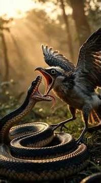 Snake Bites Bird’s Beak | Intense Wildlife Moment in Slow Motion