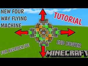 This Four Way Flying Machine Comes to PE/Bedrock in Minecraft!