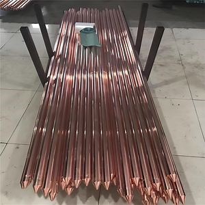 [Hot Item] Copper Bonded Ground Rod Clad Steel Earth Rod for Lightning Protection and Grounding Systems