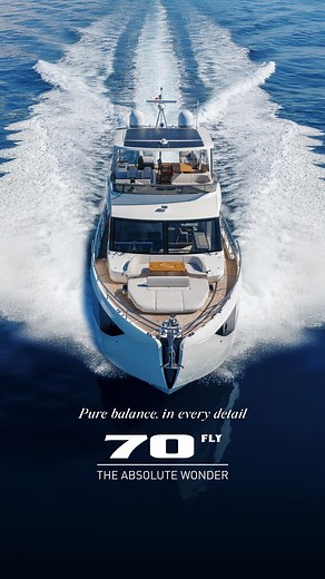 🚤Aboard the 70 FLY, comfort turns into Wonder — a space that breathes, flows, and follows your every desire. From the luminous salon to the panoramic flybridge, every moment redefines what freedom at sea can feel like. Discover The Absolute Wonder at the link in bio. - 🚤A bordo della 70 FLY, il comfort si trasforma in Wonder, meraviglia — uno spazio che respira, si apre e segue ogni tuo desiderio. Dal salone luminoso al flybridge panoramico, ogni momento ridefinisce il senso più autentico dell