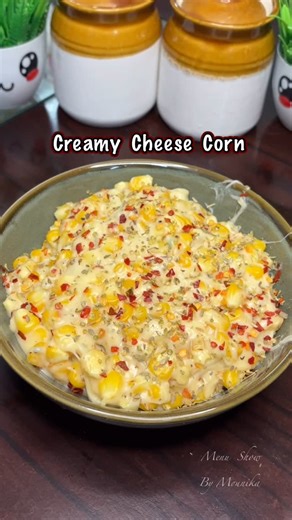 Mounika’s Menu Show on Instagram: "Creamy Cheese Corn Recipe | Quick Cheesy Delight This **Creamy Cheese Corn** is the ultimate 5-minute snack — buttery, cheesy, and packed with flavor! Serve it as an evening snack, party appetizer, or even a kids’ favorite treat. 🌽 **Ingredients**: - Boiled sweet corn - Butter, cheese, milk or cream - Herbs, chili flakes, black pepper, salt 🧀 **Why You’ll Love It**: ✔️ Super creamy and cheesy ✔️ Quick to make — no fancy ingredients ✔️ Perfect for kids, partie