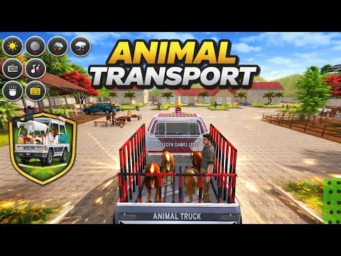 Animal Transport Truck Game 😱 Real Animal Cargo Driving Gameplay (Android)