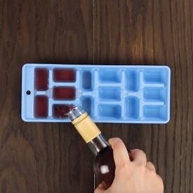 Pour rosé into an ice cube tray and then blend it with raspberries! Full recipe here: http://www.hefty.co/raspberry-frose/ | Scrumdiddlyumptious