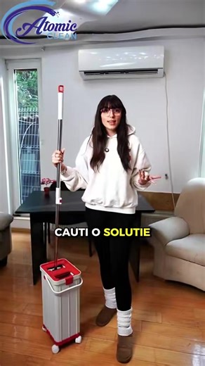 🧹 Găleată cu mop plat model S-8 – Atomic Clean Transformă curățenia într-o activitate rapidă și eficientă cu setul de curățenie S-8 cu mop plat. Acest sistem modern este conceput pentru a curăța ușor orice tip de pardoseală, oferind rezultate excelente fără efort. Designul inteligent al mopului și găleții permite spălarea și stoarcerea rapidă, astfel încât podelele tale să rămână curate și strălucitoare. ✨ ⭐ Avantaje ✔️ Mop plat din oțel rezistent – durabil și stabil pentru utilizare îndelungat