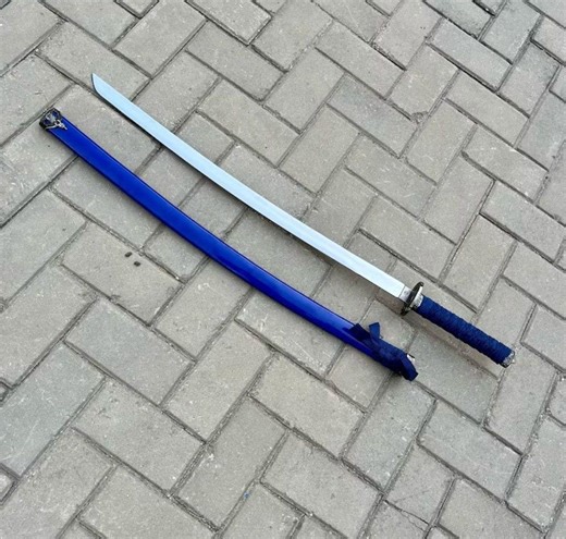 Japanese Samurai Katan Handmade Sword Replica - Stainless Steel Blade With Scabbard - Gift for Him - Etsy