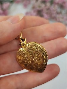 Antique 18k Gold Heart Locket: Garnets, Pearls, Diamond, Enamel. Engraved Marthe 1854, Belle Époque - Etsy