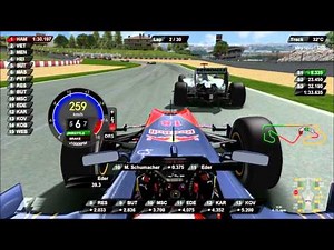 rFactor F1 2011 DRS KERS Onboard SPAIN Catalunya Driver Virtual Eder Belone
