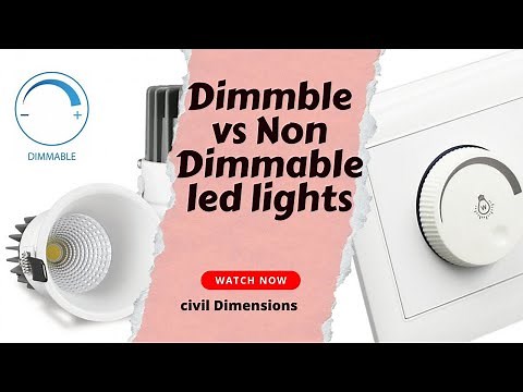 Dimmable vs Non dimmable led lights #dimmable #ledlights #civildimensions #interiordesign#homedecor