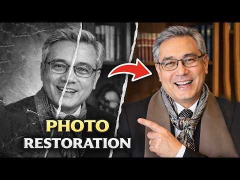 Relaxing Restoration of Vintage Photos | Colorized History