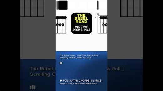 The Rebel Road - Old Time Rock & Roll | Scrolling Guitar Chords & Lyrics #music #cover #bobseger