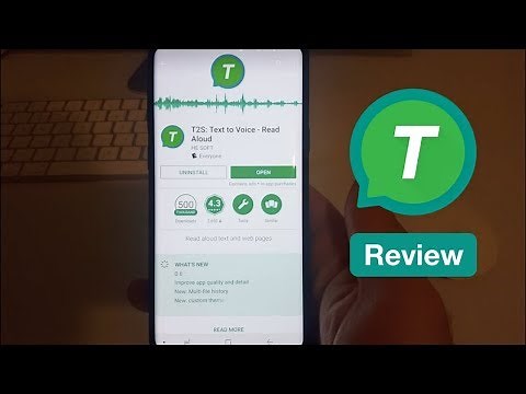 A Useful App That Can Read Articles And Other Text On Your Phone - T2S App Review