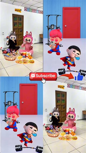 FAKE WORKOUT LEVEL 1000 video parody of @langitriabdl #youandmeshow #labubu | You and me