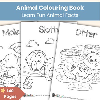 140 Animal Colouring Pages with Fun Facts | Printable PDF | EYFS – 1st Grade