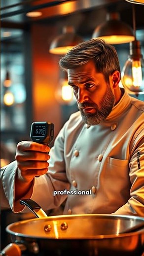 Chef’s Secret: Perfect Cooking with an Infrared Thermometer! #kitchentips #cooking #chef