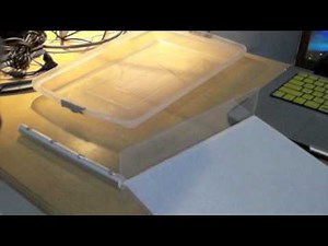 HOW TO MAKE A DIY LIGHT TRACING TABLE FOR DRAWING