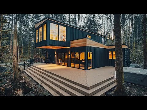 The BEST Luxury Container Home for Scandinavian-style Living!