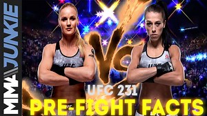 5.7K views · 47 reactions | UFC 231 pre-event facts: Go inside all the facts and figures for the big co-main event women's flyweight title fight between Valentina Shevchenko and Joanna Jedrzejczyk. https://wp.me/p3WzJ0-1y0b | MMA Junkie | Facebook