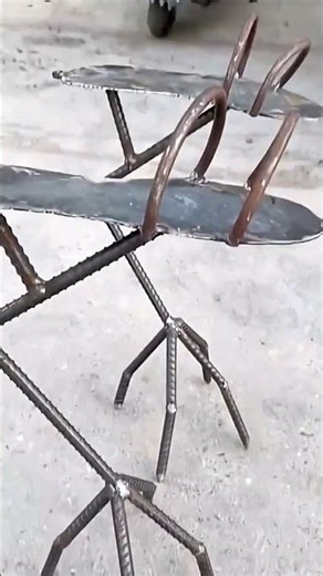 DIY Bird Leg Stilts Using Metal Rods