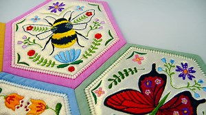 21 reactions |  March Sew Along: Create a Stunning Spring Hexagon...