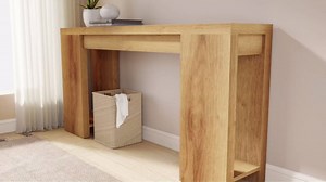 Console Table, Long Sofa Table Behind Couch, Entry Table for Living Room, Hallway and Entrance(Brown)