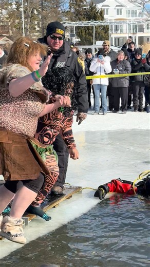 2026 Polar Plunge for Special Olympics in Lake Fenton, Michigan. It was 🥶 | 99.5 WYCD