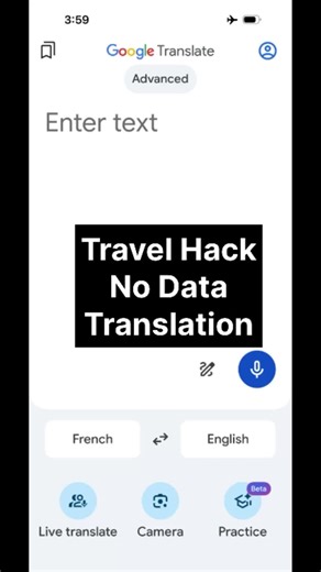 Do this before you leave and save yourself some data #travelhacks #translate #googletranslate #traveltips