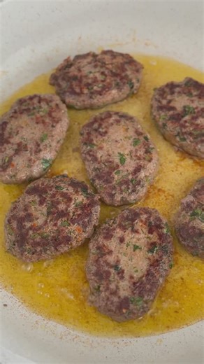 Sona Manukyan on Instagram: "Armenian kotletes 4 lbs ground beef 1 medium onion 1 red bell pepper 1 slice (100g) bread 1/4 cup milk or water 1 tablespoon tomato sauce 1/2 cup fresh cilantro 2 teaspoon salt 1 teaspoon black pepper 1/2 cup fresh dill Cook the kotletes in olive oil for 4 minutes on each side. Do not cover the pan while cooking. Կոտլետներ 2 կգ տավարի աղացած միս 1 սոխ 1 կարմիր պղպեղ 1 ճգ լոլիկի սոուս 1 կտոր (100գ ) հաց 1/4 բաժակ կաթ կամ ջուր 1/2 փունջ համեմ 1/2 փունջ սամիթ 2 թգ աղ 1