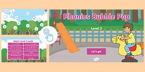 Level 3 Phonics Sounds - Bubble Pop Game