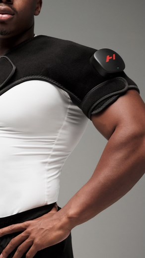Hyperice on Instagram: "Your shoulders will thank you. 😌 Here’s how to operate and incorporate the Venom 2 Shoulder into your everyday routine: 1️⃣ Pull the device up your arm until comfortably on your shoulder. 2️⃣ Wrap the velcro strap under your opposite arm and across your chest. Adjust the second strap for a tight fit around your treatment arm. 3️⃣ Power the device on using the center button on the control unit. 4️⃣ Choose desired level and heat and vibration using the left and right butto