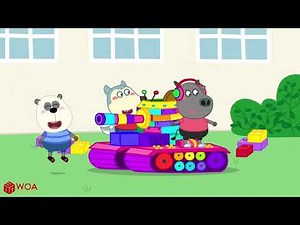 Wolfoo Builds a Colorful Lego Airplane and Becomes Little Pilot | Wolfoo | Wolfoo Cartoon
