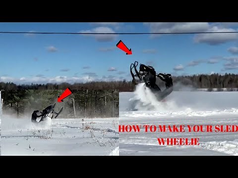 HOW TO GET YOUR SNOWMOBILE TO WHEELIE || SKIDOO 850 SUMMIT, 800 REV