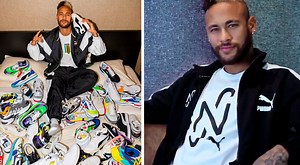 Puma le regala a Neymar decenas de zapatillas por ser nueva imagen de marca [FOTO]