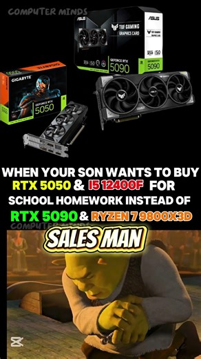 Homework PC vs Ultimate Gaming PC RTX 5050 or RTX 5090? #RTX5050 #RTX5090