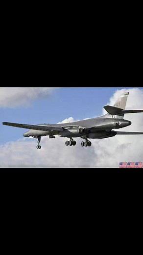 The Rockwell B-1 Lancer is a supersonic variable-sweep wing, heavy bomber used by the United States Air Force. Seen here landing at RAF Fairford yesterday afternoon. #bombertown #fairford #b1 #cloudscape #landing #dyessafb #awesome | Aviation Channel