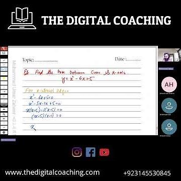 Area under the curve & Properties of Definite Integration | Add Math 0606 | The Digital Coaching