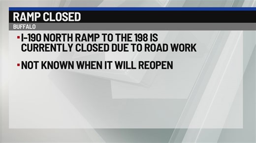 I-190 ramp to Route 198 closes for part of the day