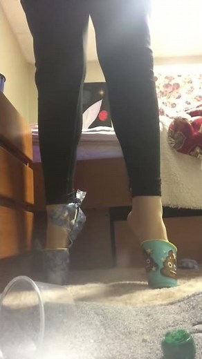 Homemade pointe shoes