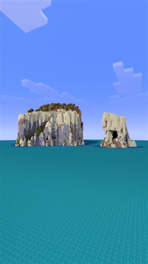 akirby80 - Minecraft Seeds on Instagram: "Cliff Island - Minecraft 1.21.10 Java Edition Seed"