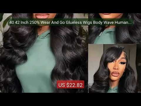 40 42 Inch 250% Wear And Go Glueless Wigs Body Wave Human Hair... — Hot Deal 2026 | Limited Offer!