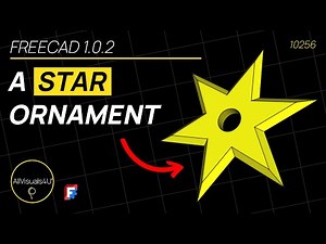 ⭐ Quick And EASY - FreeCAD Star Shape - FreeCAD Polar Pattern - FreeCAD 1 Tutorial