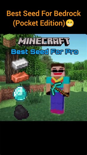 minecraft best seed for bedrock pocket edition #minecraft #shorts