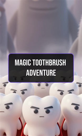 Discover the magic of brushing! #HealthyHabits #SuperTeeth | brushing my teeth